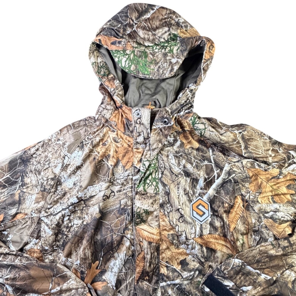ScentLok Realtree Edge Camo Hunting Insulated Mens Medium Zip Hooded Coat K1